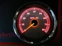 Red Gauge w/Stock Yellow Needle